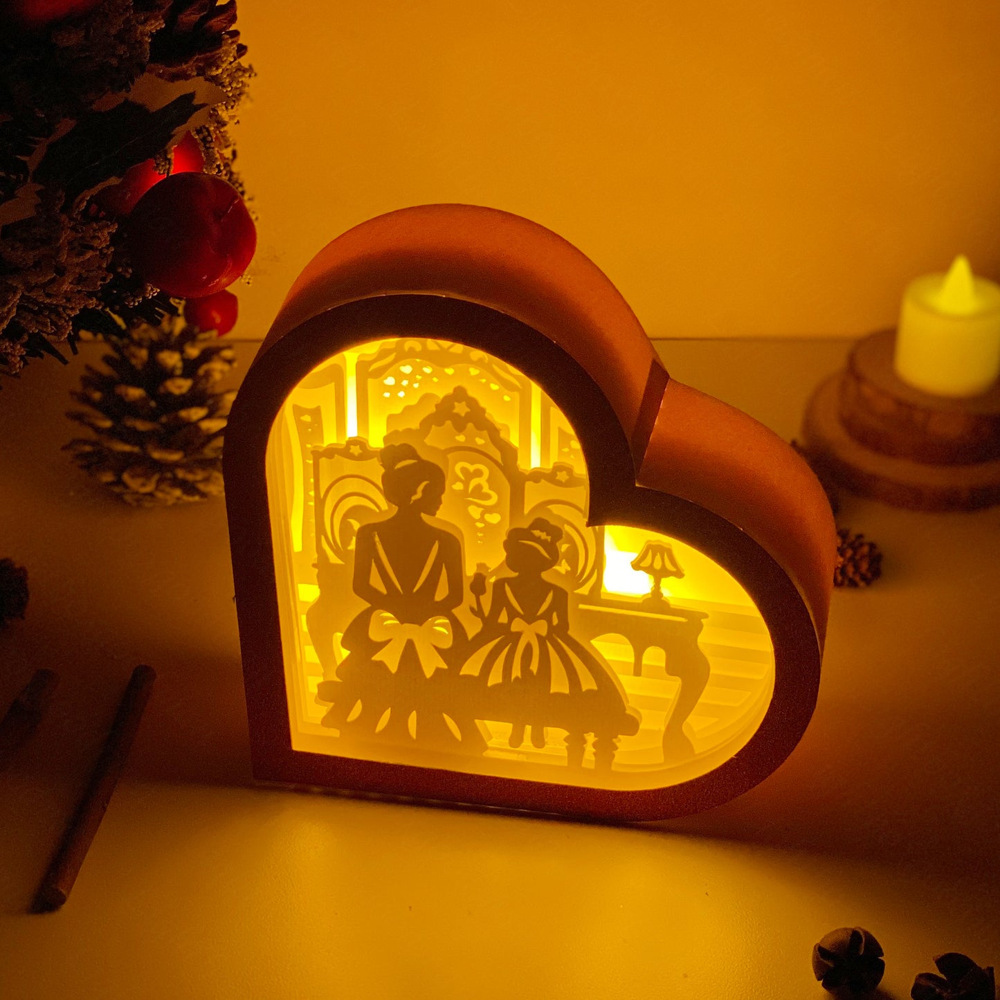 Mother's Day 1 – 3D Heart Box 2  File - Cricut File - VEKTOR KRAFT
