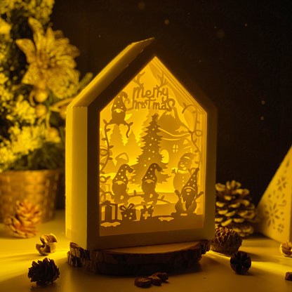 Christmas Gnome 2 – 3D Box SVG File for Cricut & Silhouette