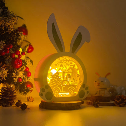 Easter Truck 1 – 3D Bunny Box 2 File - Cricut File - VEKTOR KRAFT