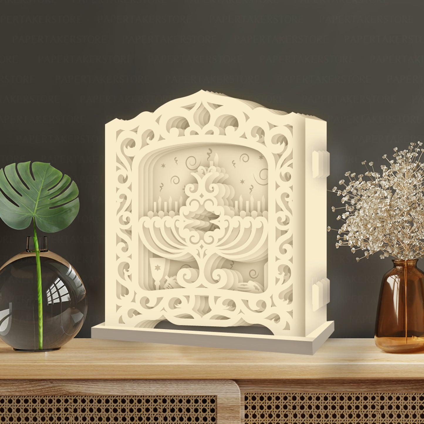 Hanukkah – 3D Pop-Up Card SVG File for Cricut & Silhouette