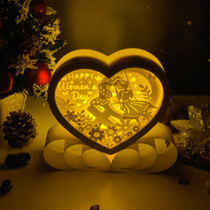 Women's Day – 3D Heart Box 1 File - Cricut File - VEKTOR KRAFT