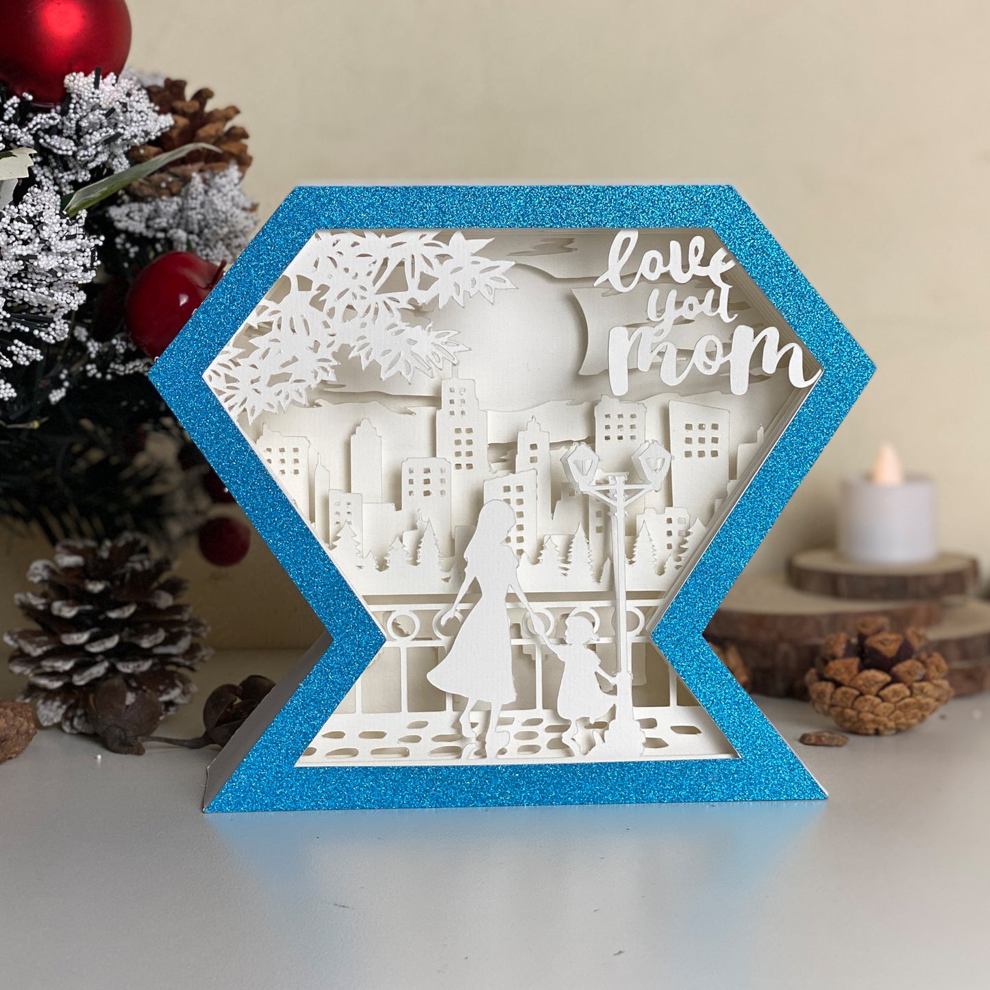 Mother's Day 2 – 3D Diamond Box  File - Cricut File - VEKTOR KRAFT