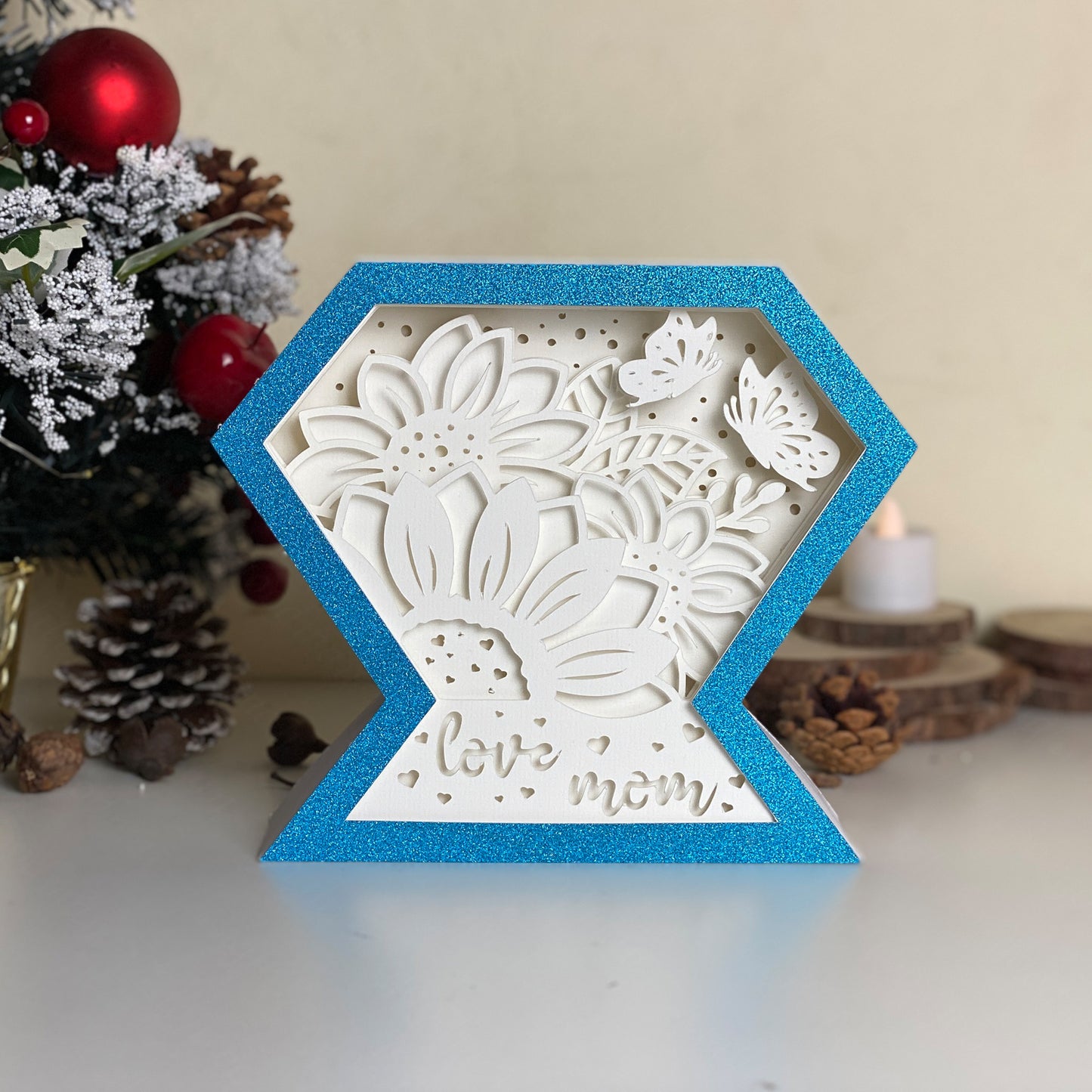 Mother's Day 5 – 3D Diamond Box  File - Cricut File - VEKTOR KRAFT