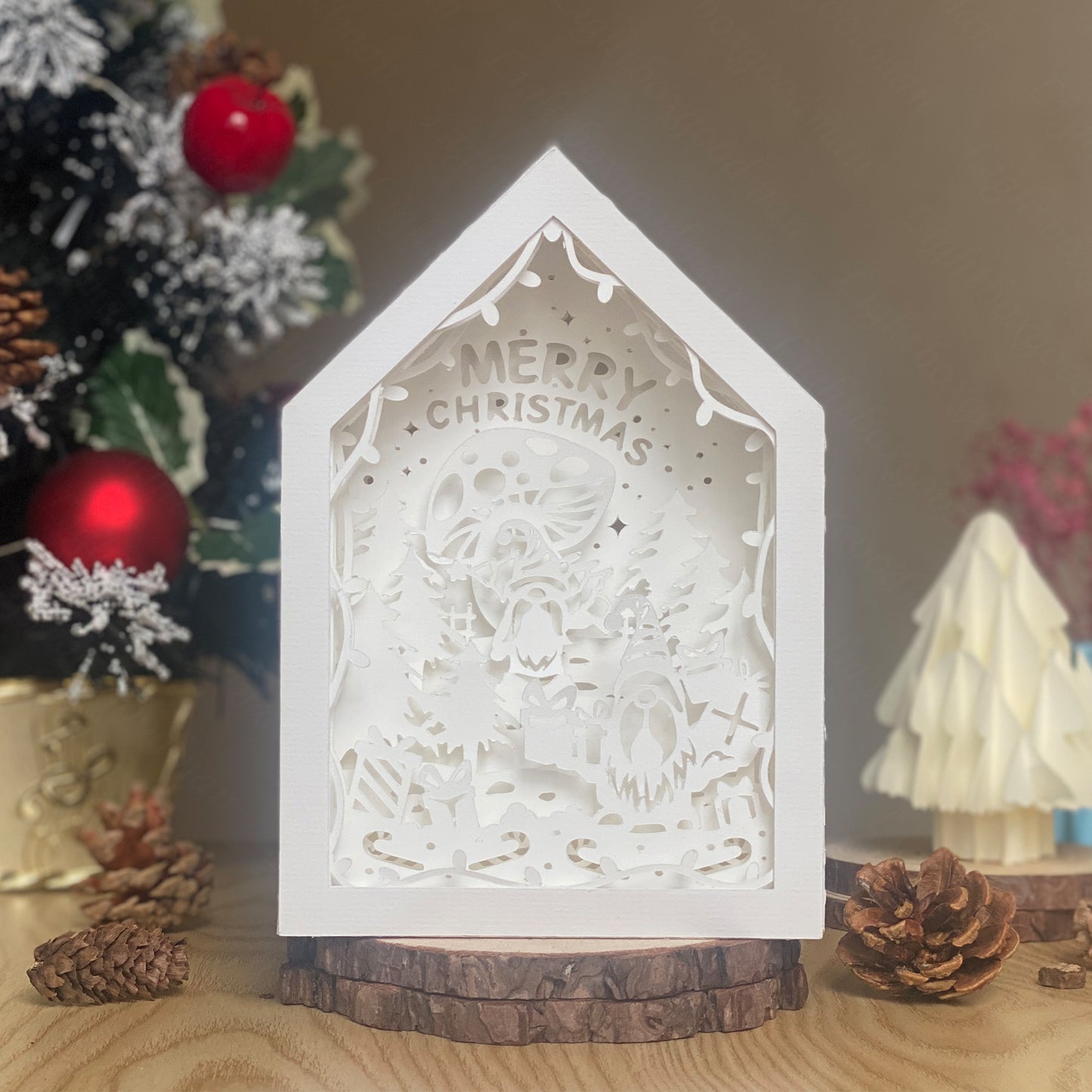 Christmas Gnome 1 – 3D Box SVG File for Cricut & Silhouette