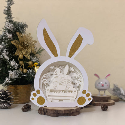 Easter Truck 2 – 3D Bunny Box 2 File - Cricut File - VEKTOR KRAFT