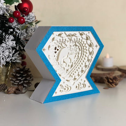 Mother's Day 6 – 3D Diamond Box  File - Cricut File - VEKTOR KRAFT