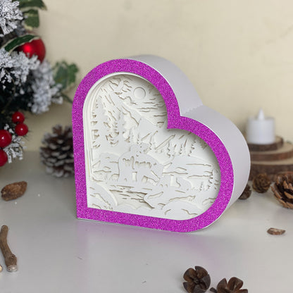 Mama Bear – 3D Heart Box 2  File - Cricut File - VEKTOR KRAFT