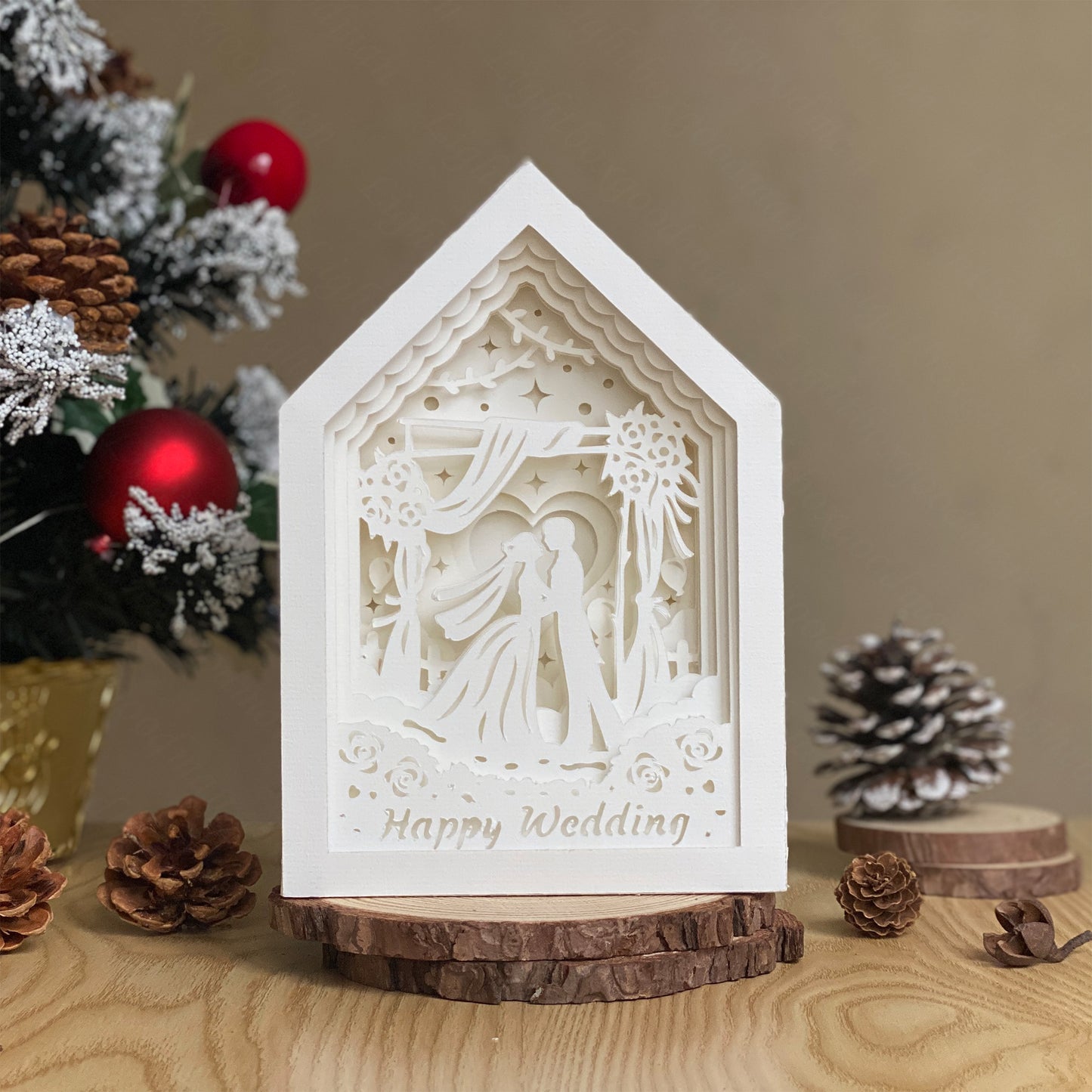 Wedding 1 – 3D Box SVG File for Cricut & Silhouette
