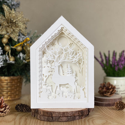 Christmas Deer 2 – 3D Box SVG File for Cricut & Silhouette