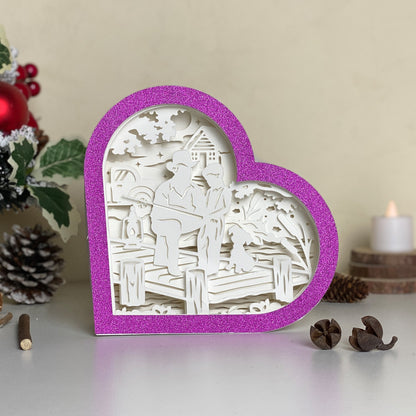 Father's Day 2 – 3D Heart Box 2  File - Cricut File - VEKTOR KRAFT