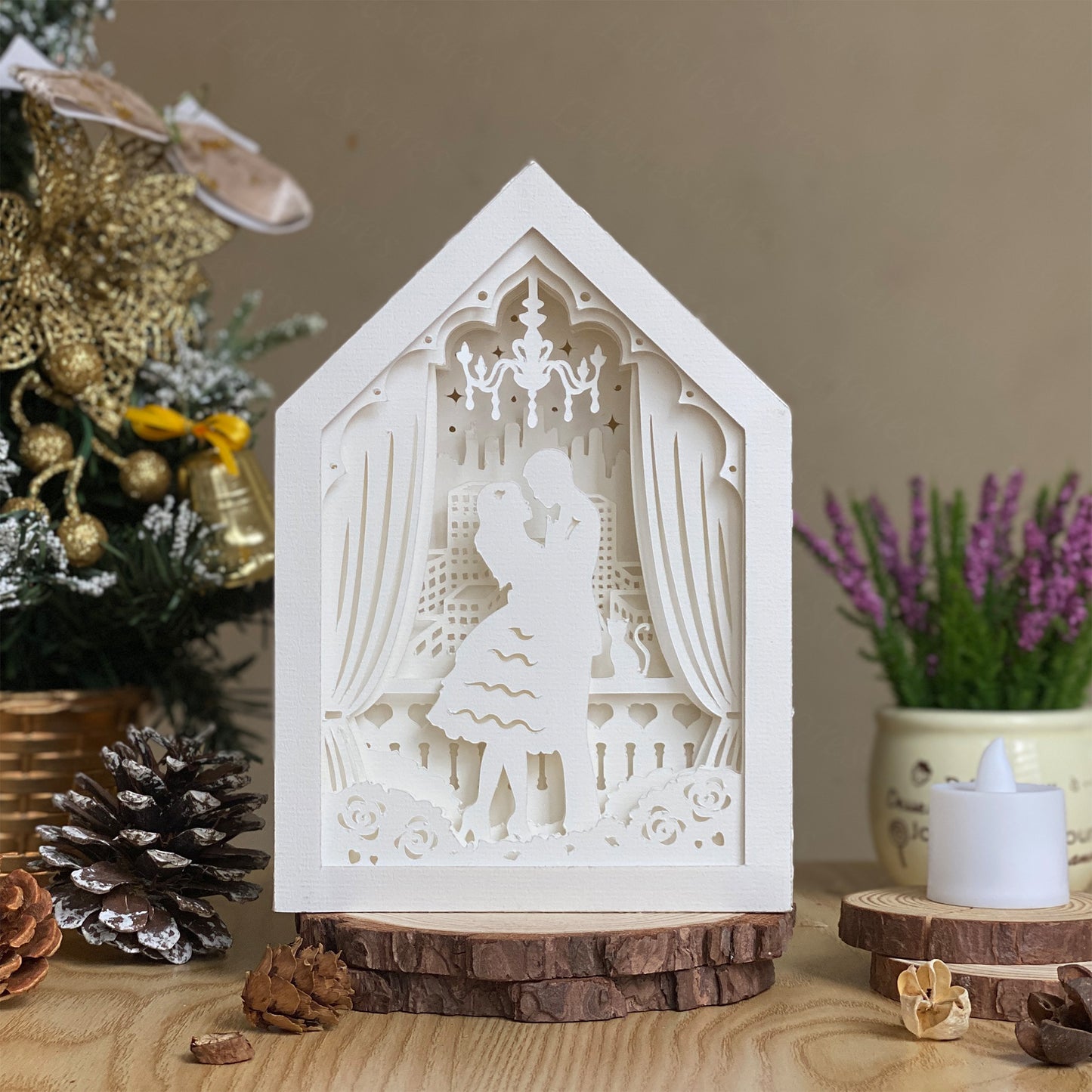 Love 2 – 3D Box SVG File for Cricut & Silhouette