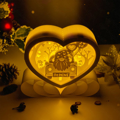 Gnome Love – 3D Heart Box 1 File - Cricut File - VEKTOR KRAFT