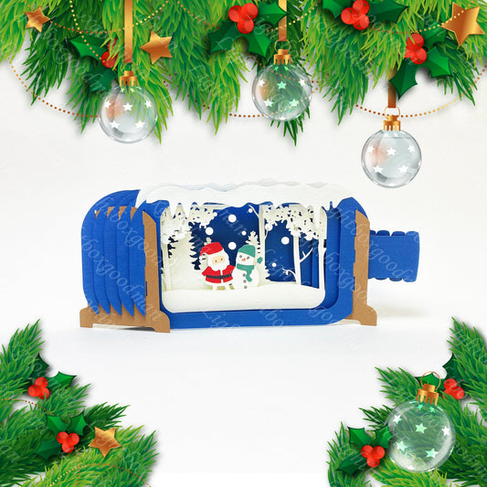 Merry Christmas 1 – 3D Pop-up Bottle File - Cricut File - VEKTOR KRAFT