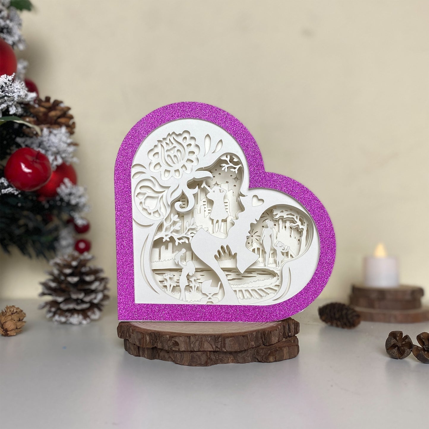 Mother's Day 4 – 3D Heart Box 2  File - Cricut File - VEKTOR KRAFT