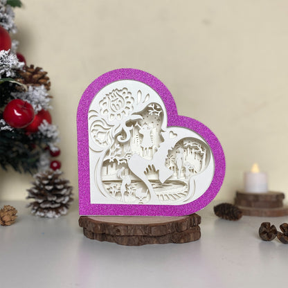 Mother's Day 4 – 3D Heart Box 2  File - Cricut File - VEKTOR KRAFT