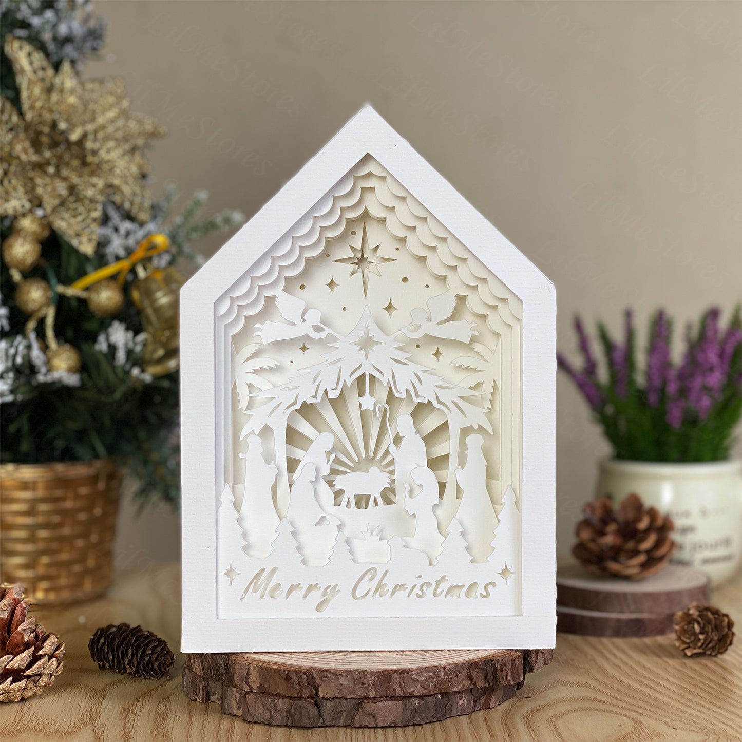 Christmas Nativity 2 – 3D Box SVG File for Cricut & Silhouette
