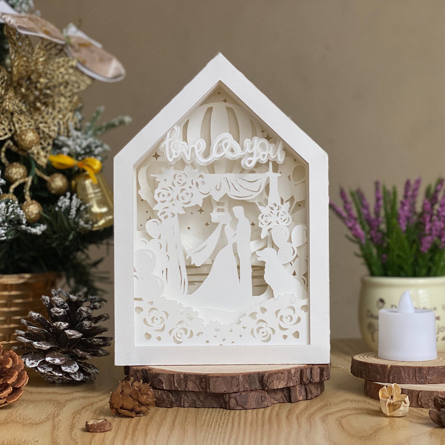 Wedding 2 – 3D Box SVG File for Cricut & Silhouette