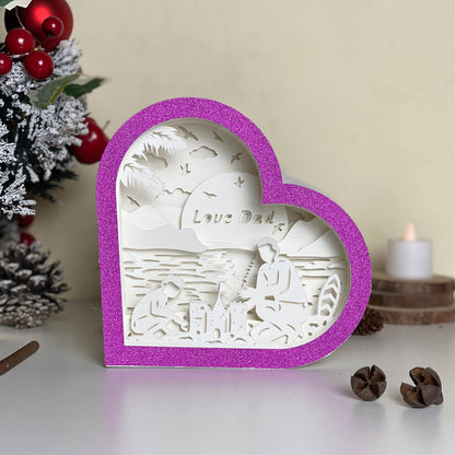 Father's Day 3 – 3D Heart Box 2  File - Cricut File - VEKTOR KRAFT