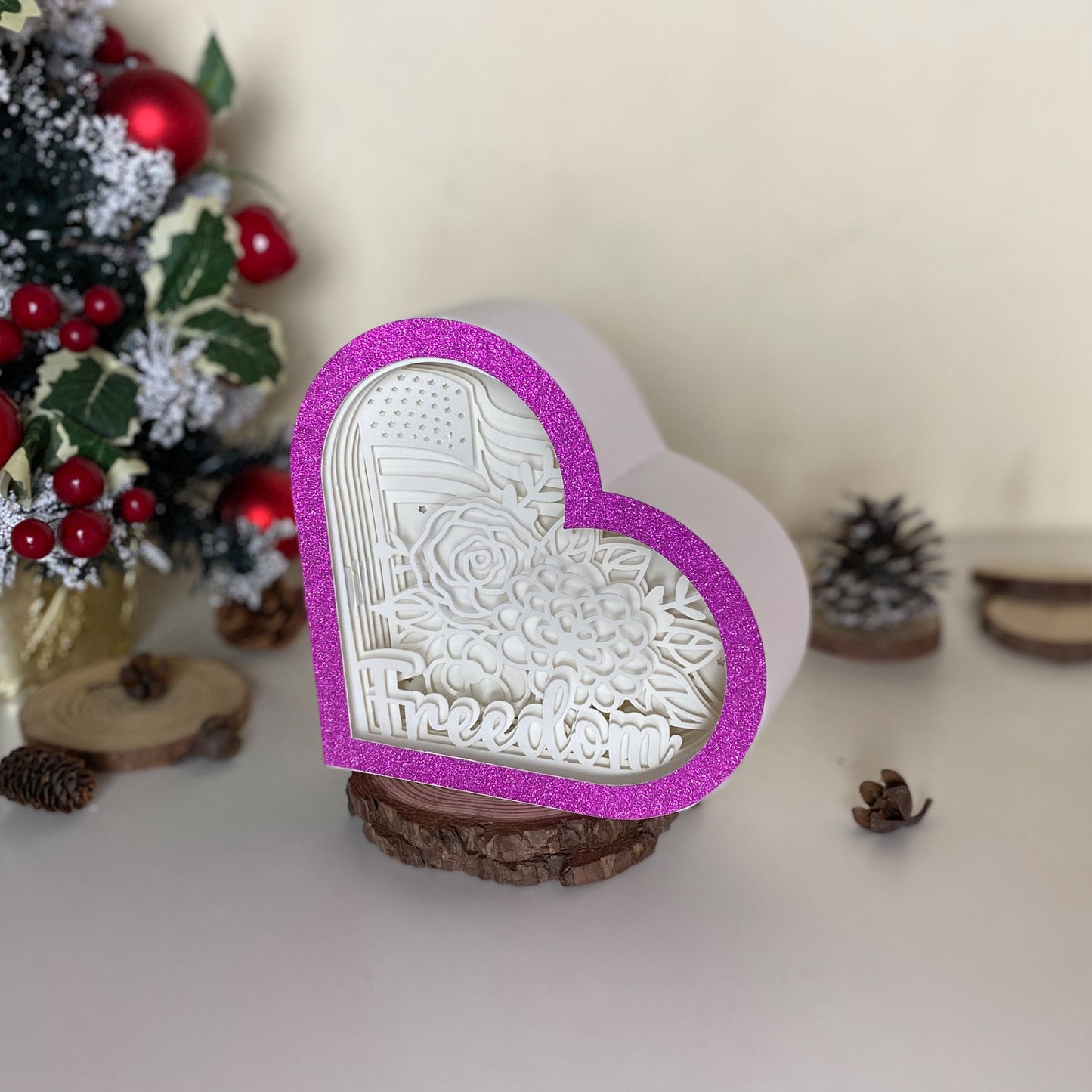 4th Of July 2 – 3D Heart Box 2  File - Cricut File - VEKTOR KRAFT