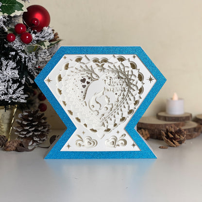Mother's Day 6 – 3D Diamond Box  File - Cricut File - VEKTOR KRAFT