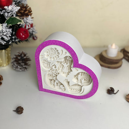Mother's Day 5 – 3D Heart Box 2  File - Cricut File - VEKTOR KRAFT