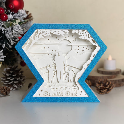 Father's Day 5 – 3D Diamond Box  File - Cricut File - VEKTOR KRAFT