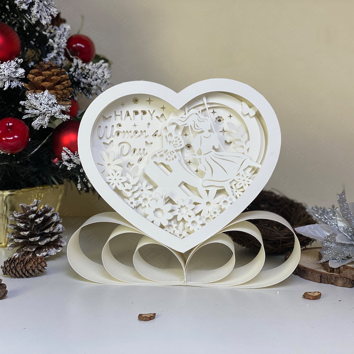 Women's Day – 3D Heart Box 1 File - Cricut File - VEKTOR KRAFT