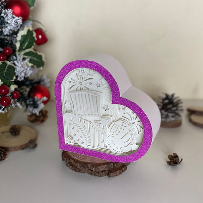 4th Of July 1 – 3D Heart Box 2  File - Cricut File - VEKTOR KRAFT