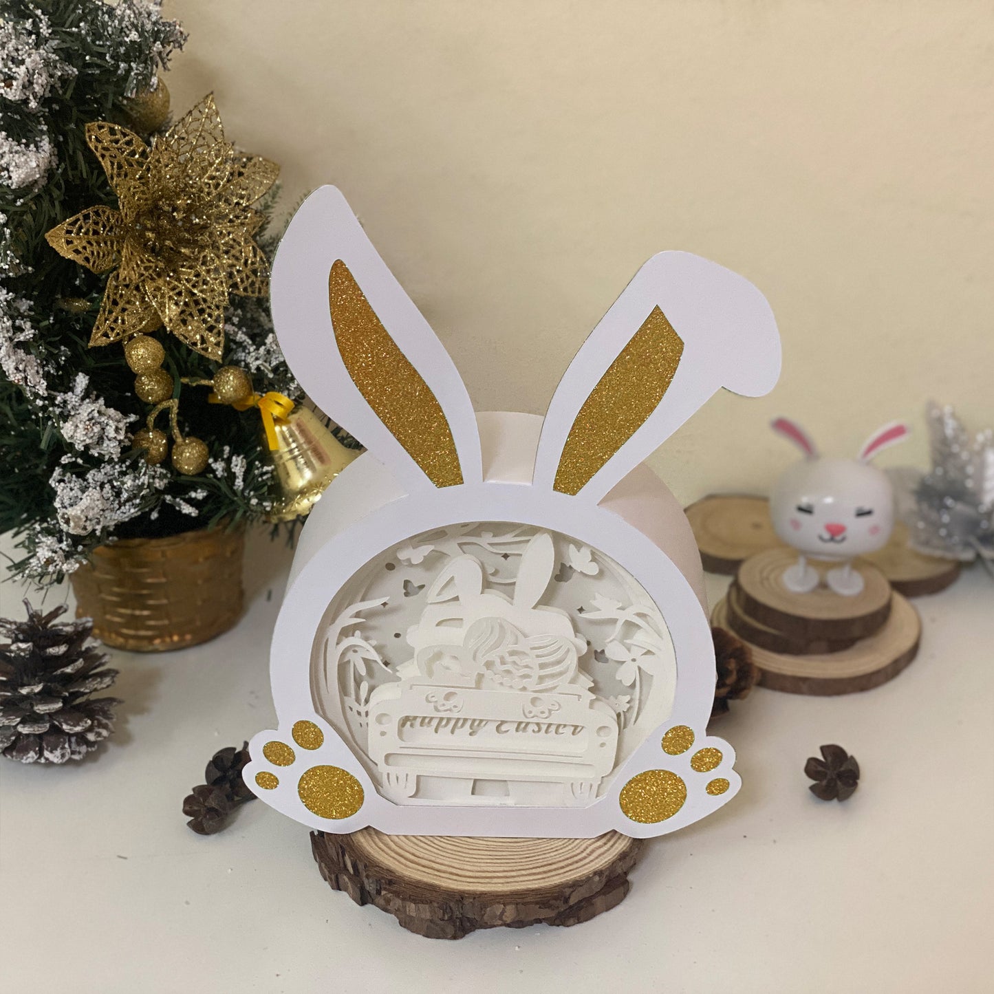Easter Truck 2 – 3D Bunny Box 2 File - Cricut File - VEKTOR KRAFT