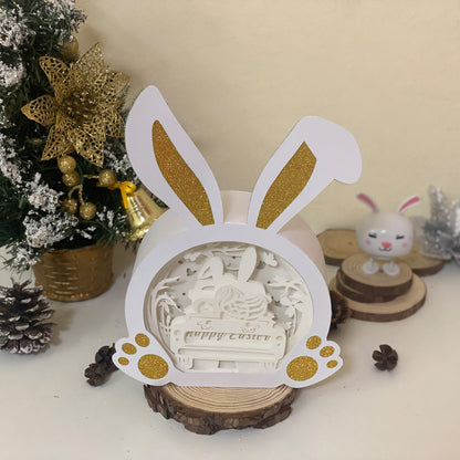 Easter Truck 2 – 3D Bunny Box 2 File - Cricut File - VEKTOR KRAFT