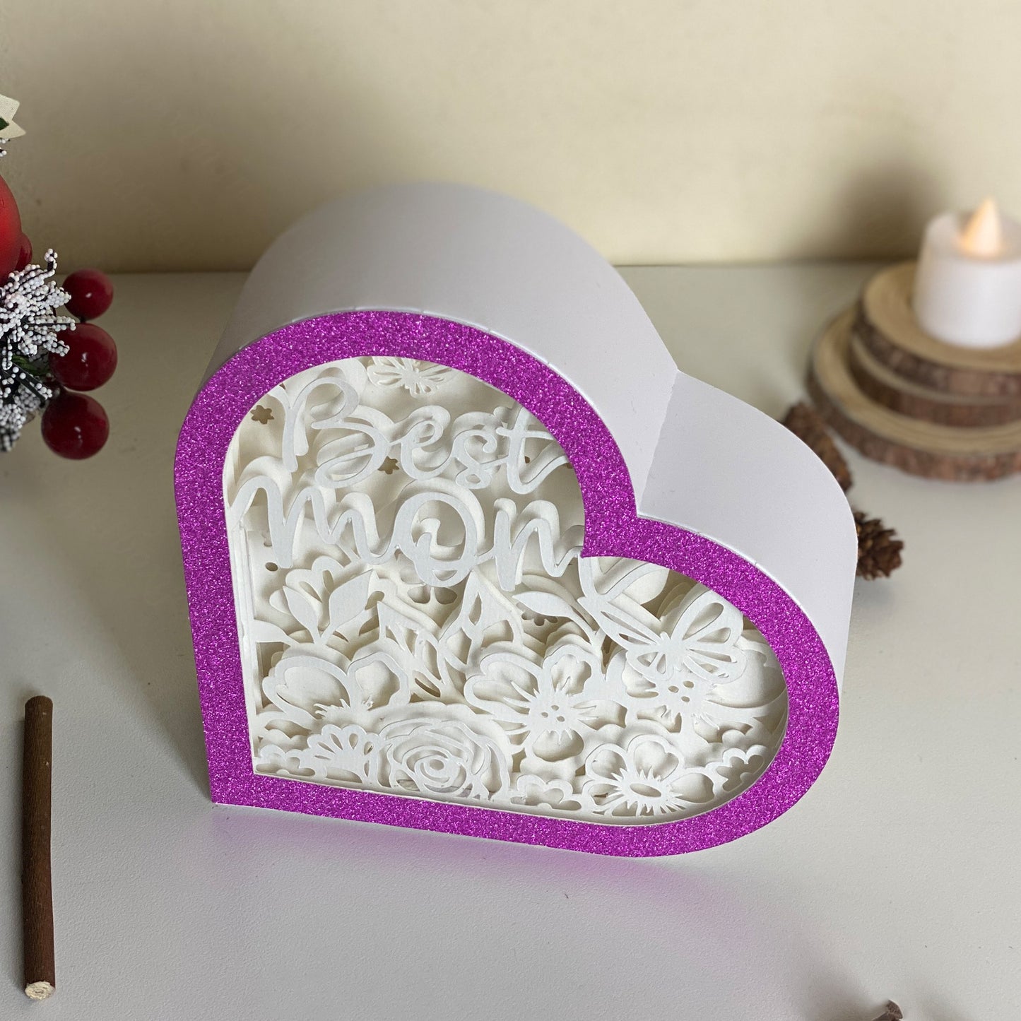 Mother's Day 2 – 3D Heart Box 2  File - Cricut File - VEKTOR KRAFT