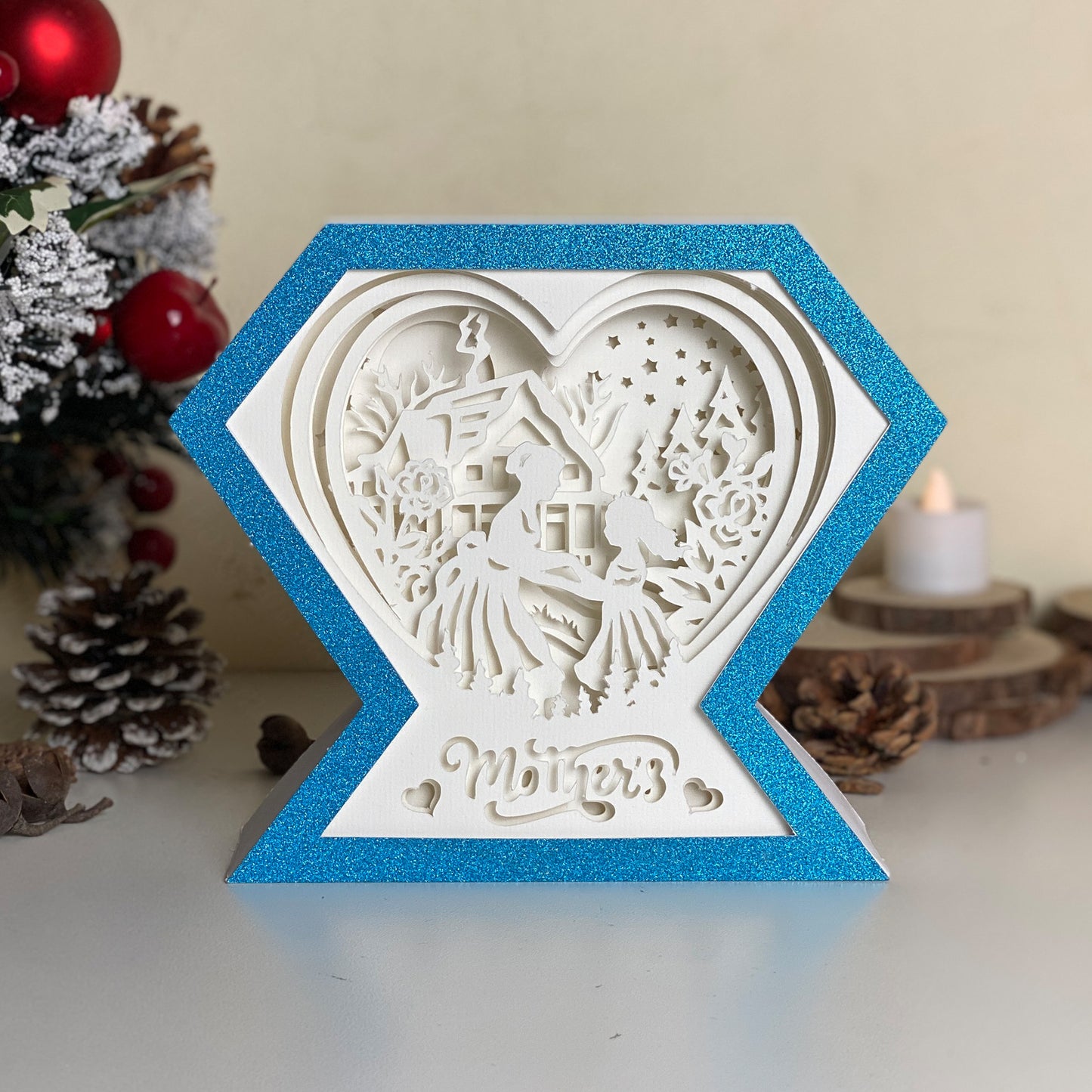 Mother's Day 3 – 3D Diamond Box  File - Cricut File - VEKTOR KRAFT