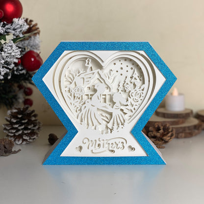 Mother's Day 3 – 3D Diamond Box  File - Cricut File - VEKTOR KRAFT