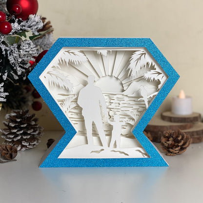 Father's Day 2 – 3D Diamond Box  File - Cricut File - VEKTOR KRAFT