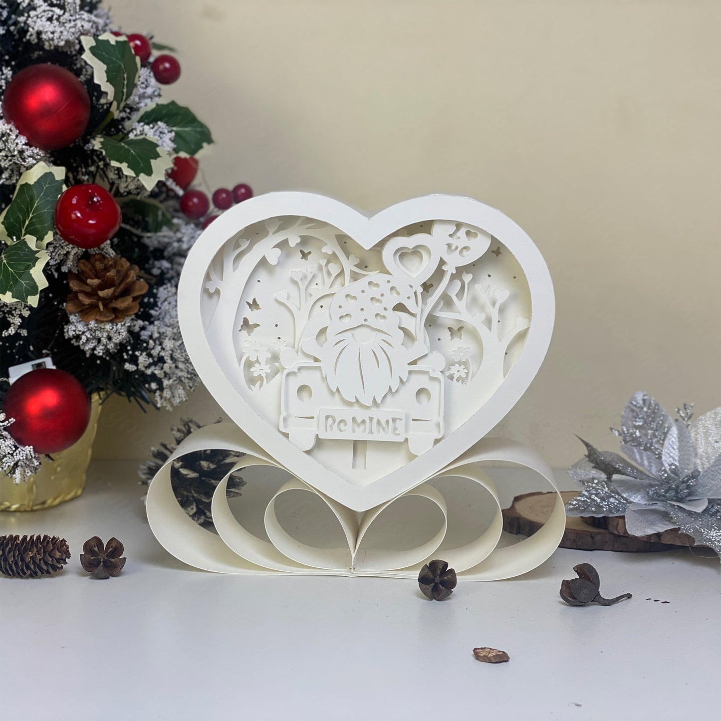 Gnome Love – 3D Heart Box 1 File - Cricut File - VEKTOR KRAFT