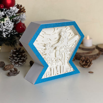 Father's Day 4 – 3D Diamond Box  File - Cricut File - VEKTOR KRAFT
