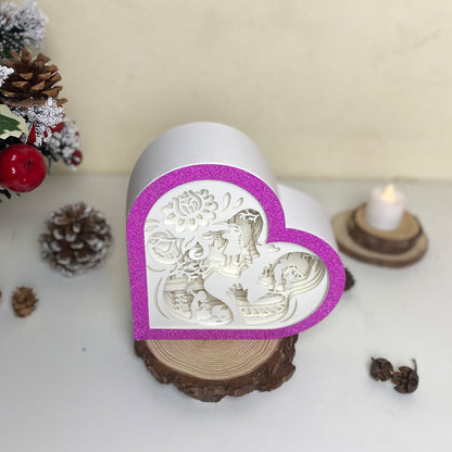 Mother's Day 4 – 3D Heart Box 2  File - Cricut File - VEKTOR KRAFT