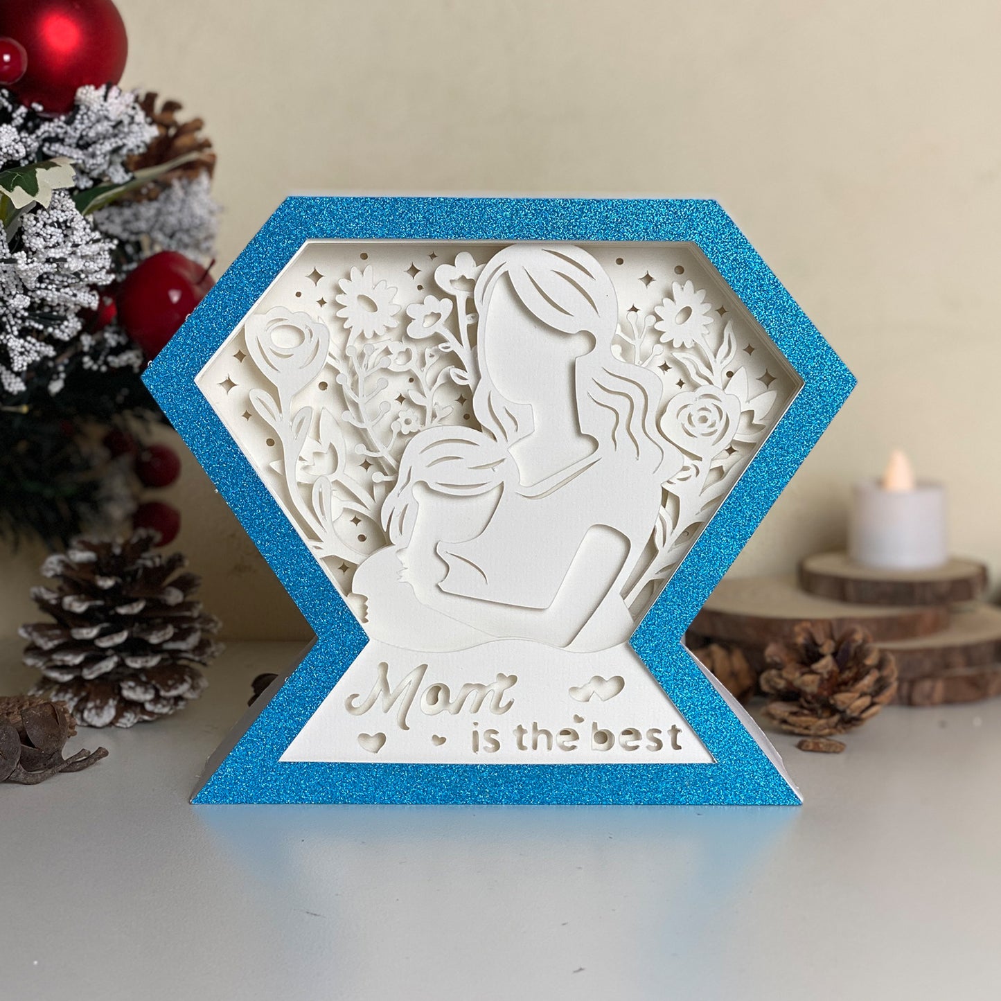 Mother's Day 1 – 3D Diamond Box  File - Cricut File - VEKTOR KRAFT