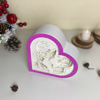 Father's Day 1 – 3D Heart Box 2  File - Cricut File - VEKTOR KRAFT