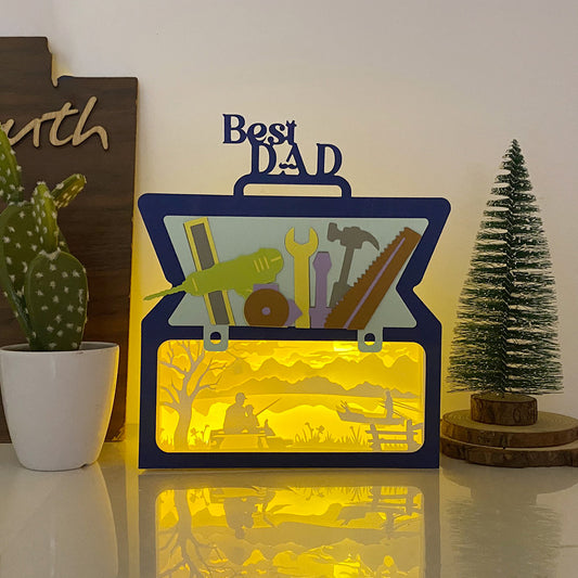 Fishing – 3D Dad's Hand Tools Box File - Cricut File - VEKTOR KRAFT
