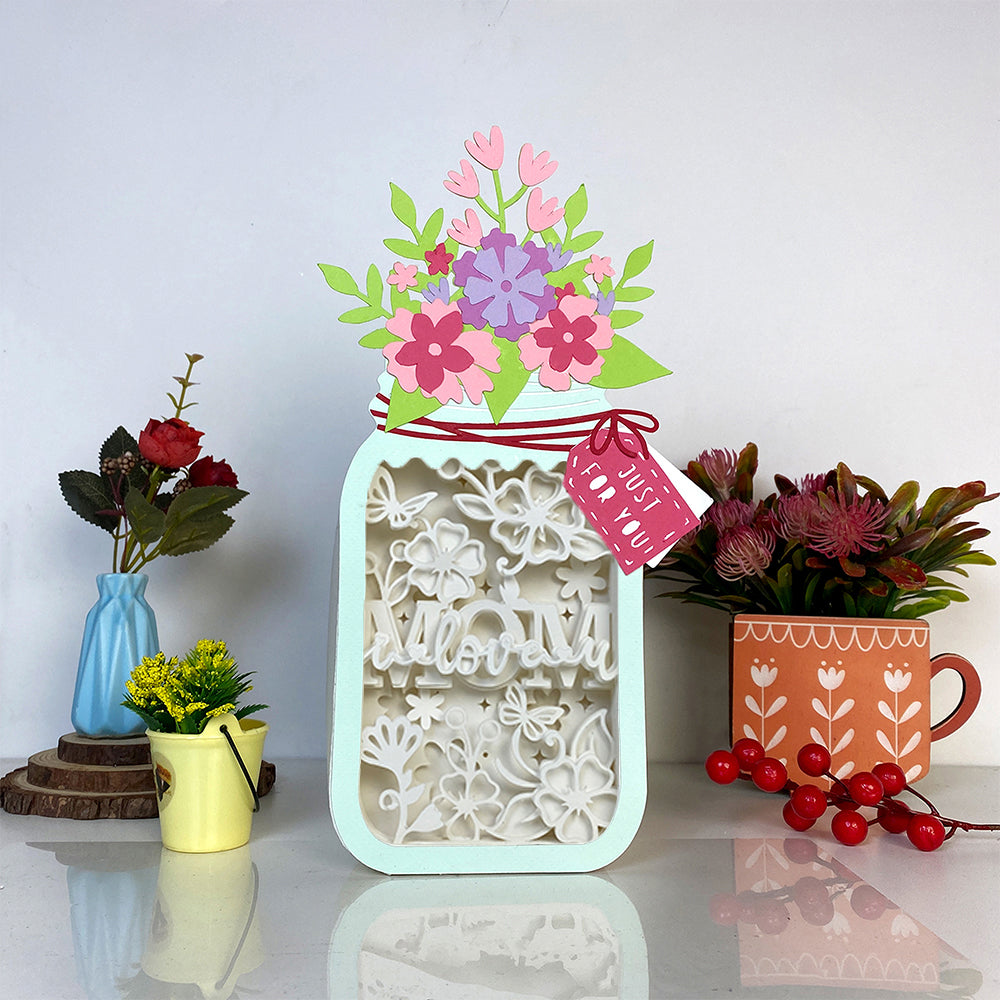 Love You Mom – 3D Box SVG File for Cricut & Silhouette