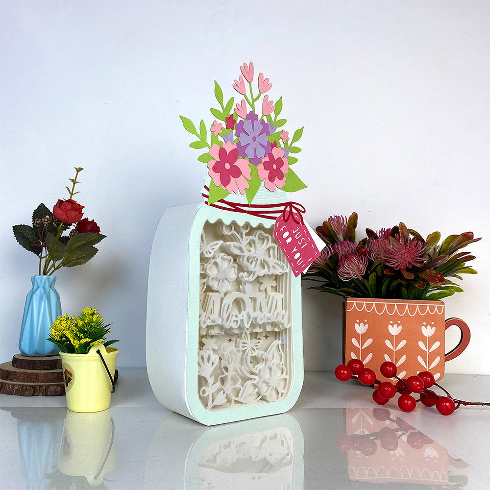 Love You Mom – 3D Box SVG File for Cricut & Silhouette
