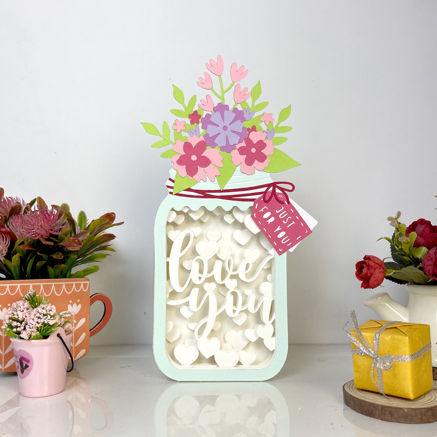 Love You – 3D Box SVG File for Cricut & Silhouette