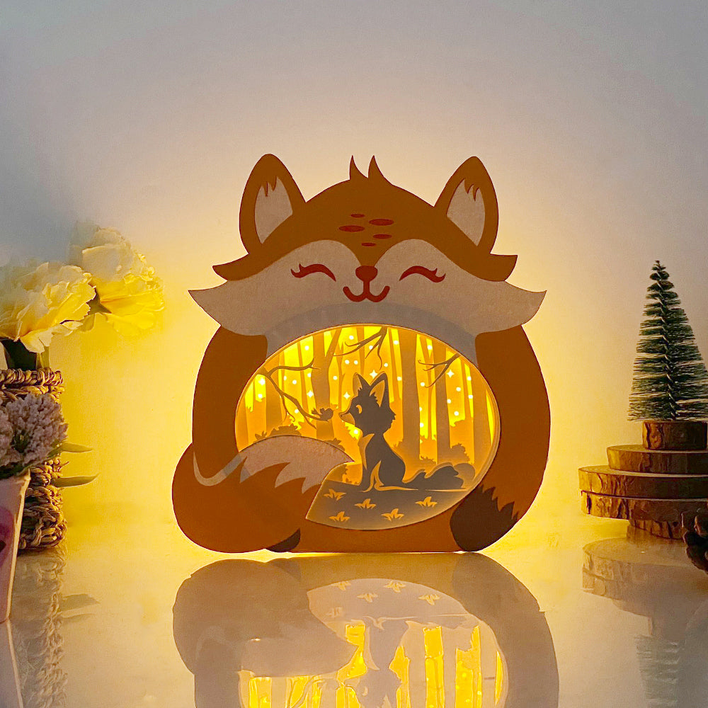 Fox – 3D Box SVG File for Cricut & Silhouette
