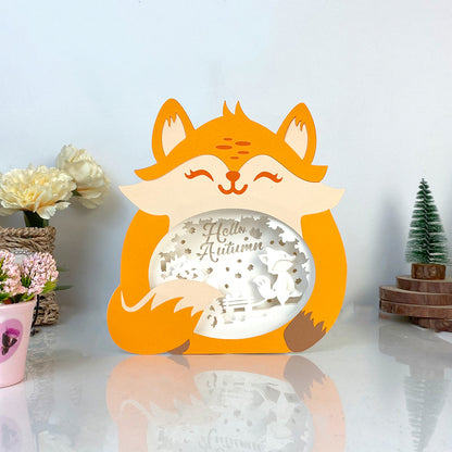 Hello Autumn – 3D Box SVG File for Cricut & Silhouette