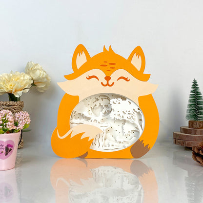 Moon Fox – 3D Box SVG File for Cricut & Silhouette