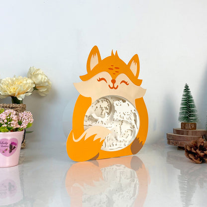 Moon Fox – 3D Box SVG File for Cricut & Silhouette