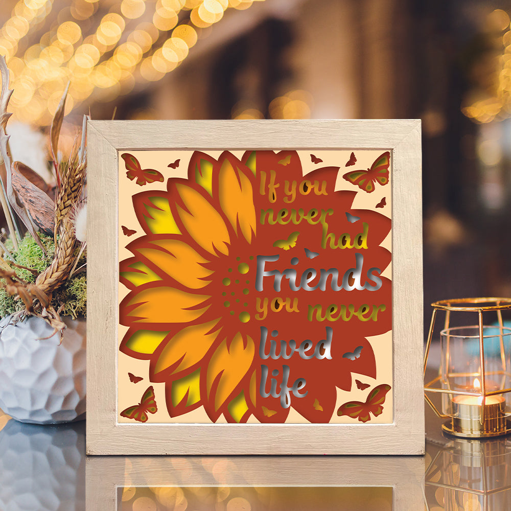 Friendship 2 – 3D Shadow Box SVG File for Cricut & Silhouette