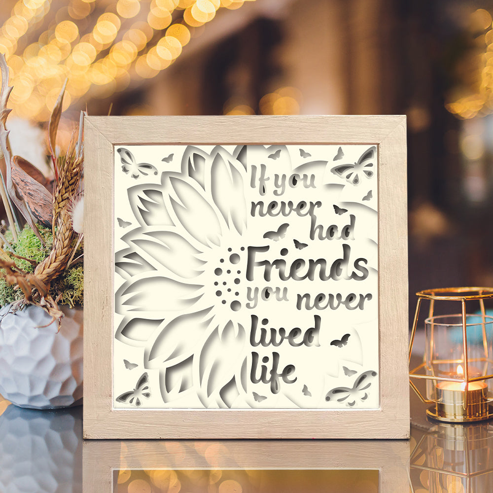 Friendship 2 – 3D Shadow Box SVG File for Cricut & Silhouette