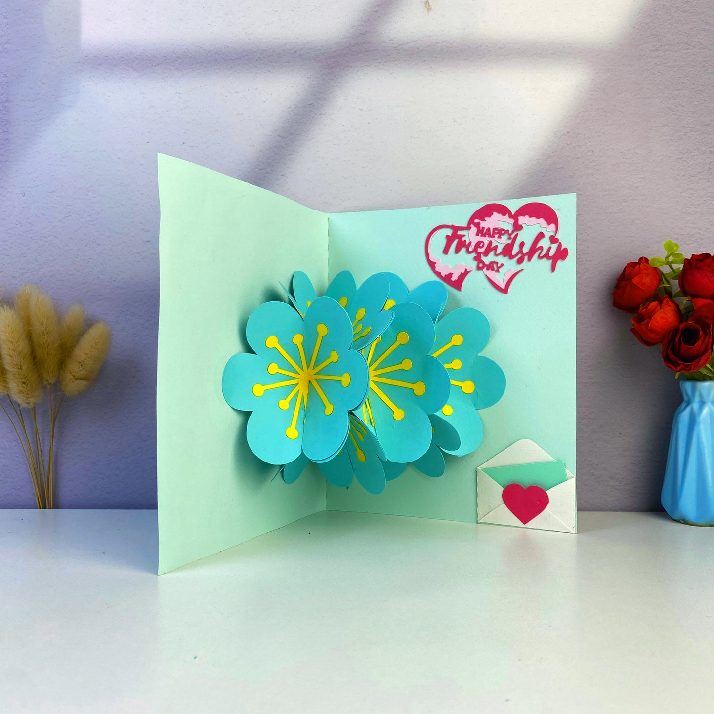 Friendship Day – 3D Pop-Up Card SVG File for Cricut & Silhouette